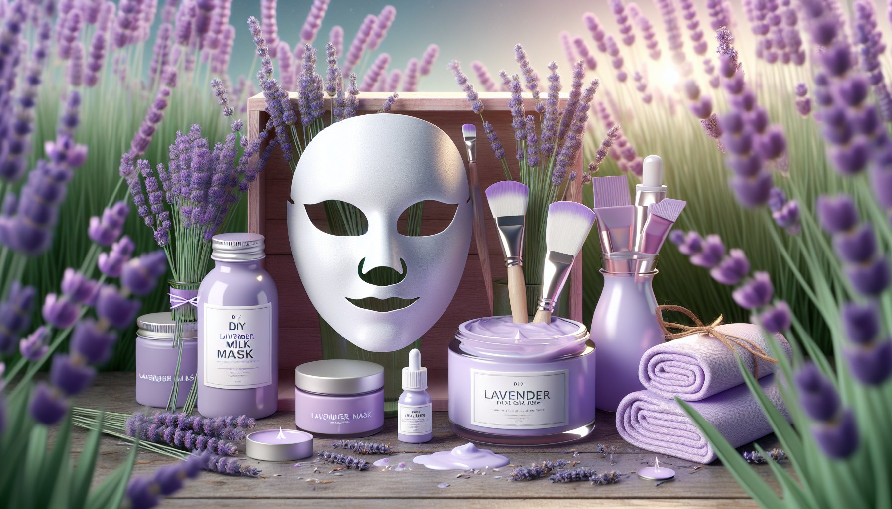 Lavender milk masks for sensitive skin: a guide to DIY natural skincare and eco-friendly beauty products.