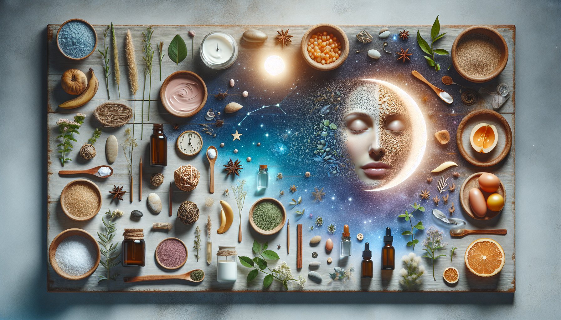 Step-by-step guide for a natural skincare routine using eco-friendly ingredients for glowing skin and holistic self-care.