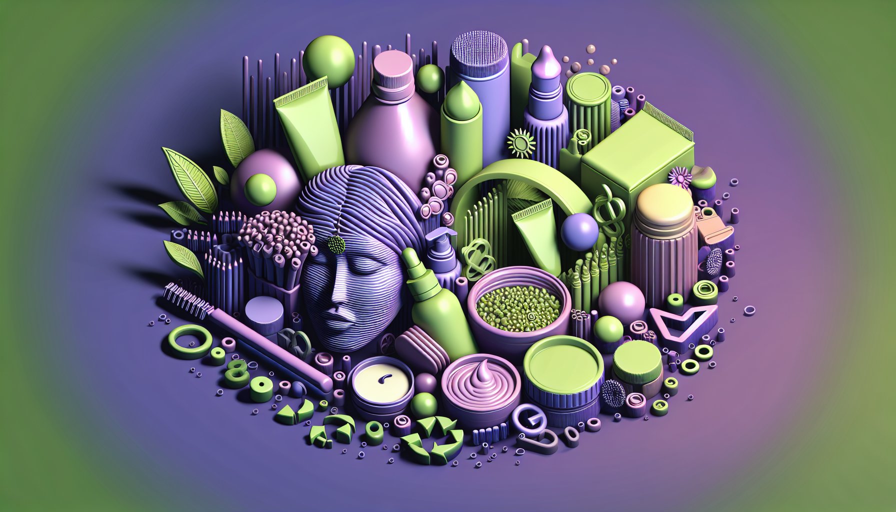 A guide to creating a sustainable personal care routine with eco-friendly products and mindfulness for reducing plastic waste.