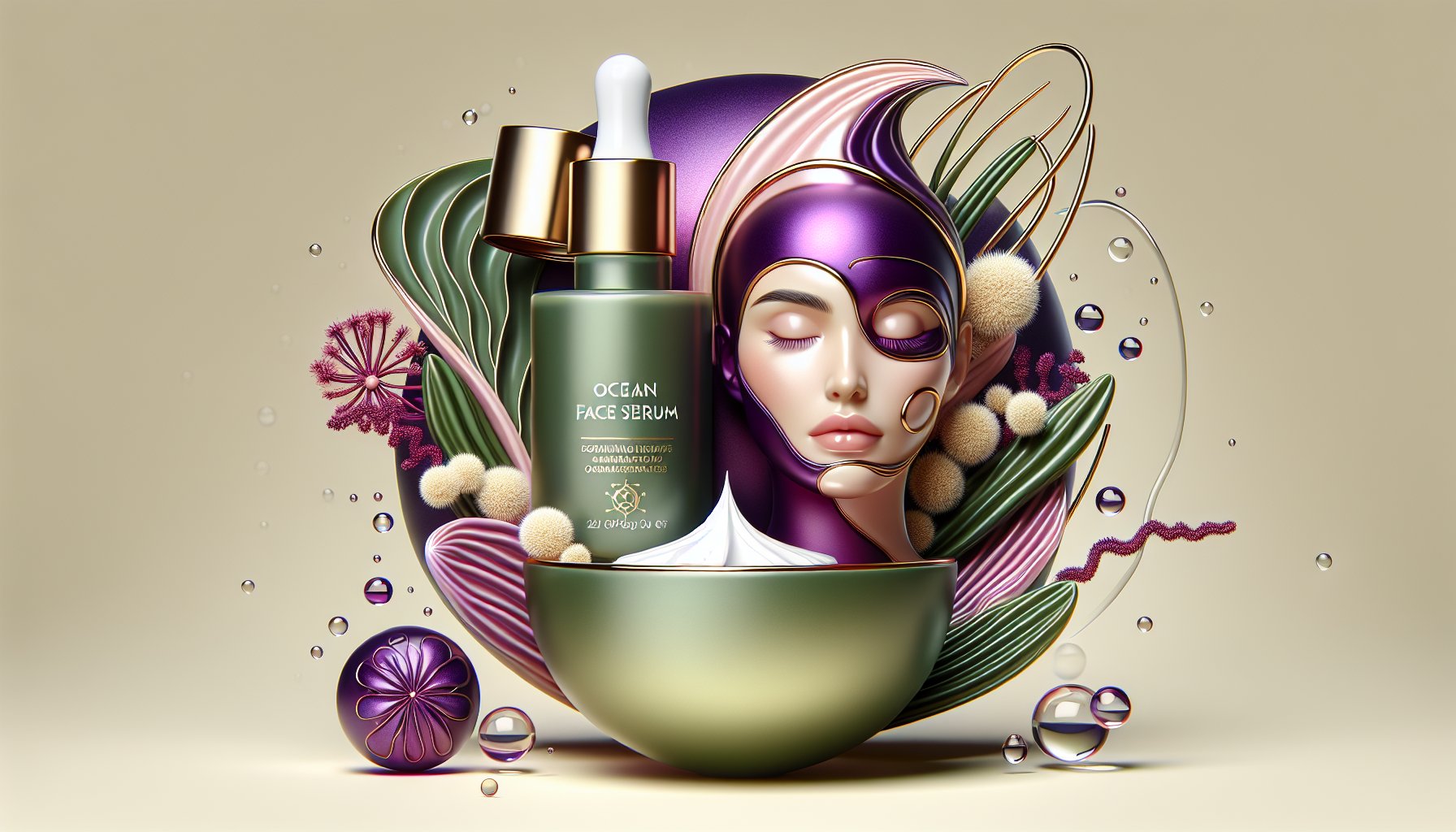 Step-by-step guide to applying Ocean Face Serum for radiant skin with marine-inspired ingredients and seasonal skincare tips.