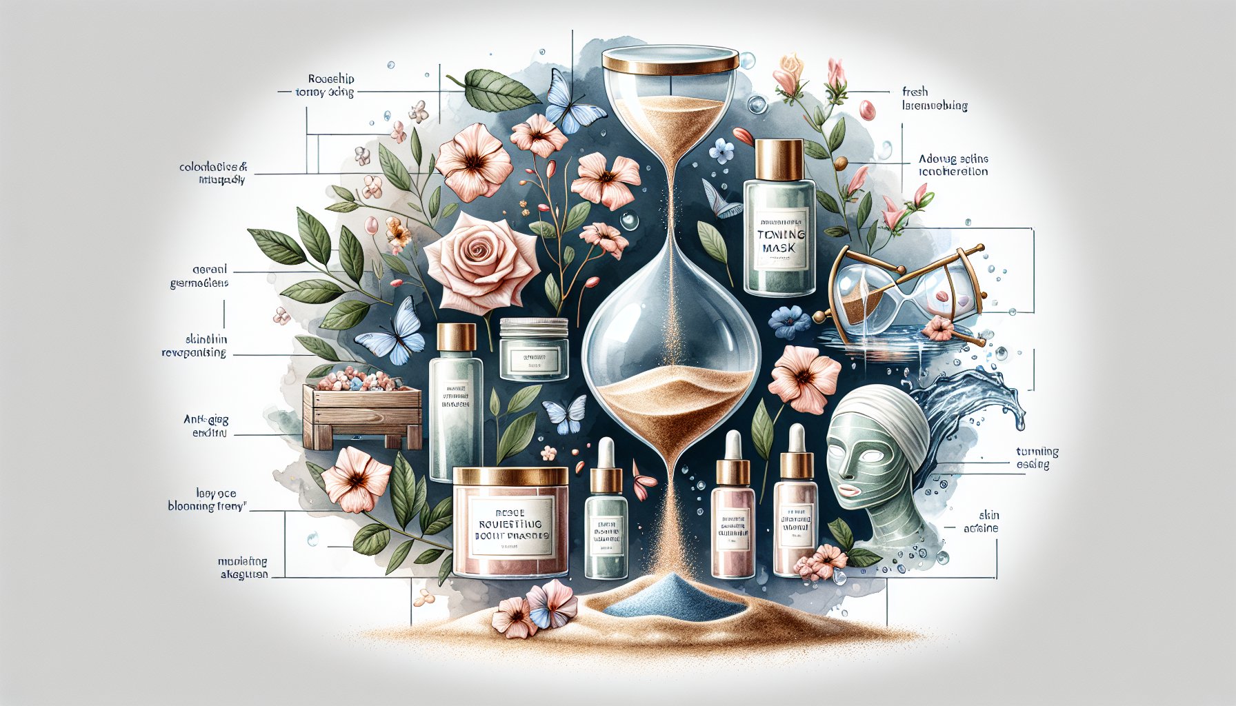 Guide to selecting the ideal rosehip toning mask for skin type, featuring Island Mist products for hydration and anti-aging.