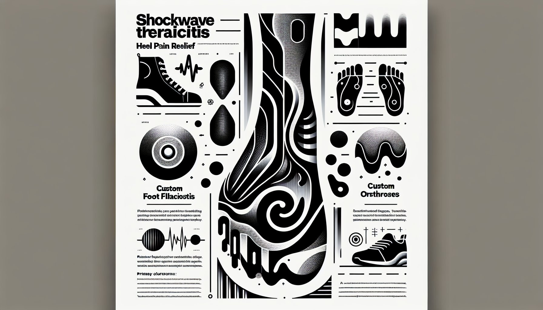 Step-by-step guide on effective plantar fasciitis treatment, including custom orthoses and shockwave therapy for heel pain relief.