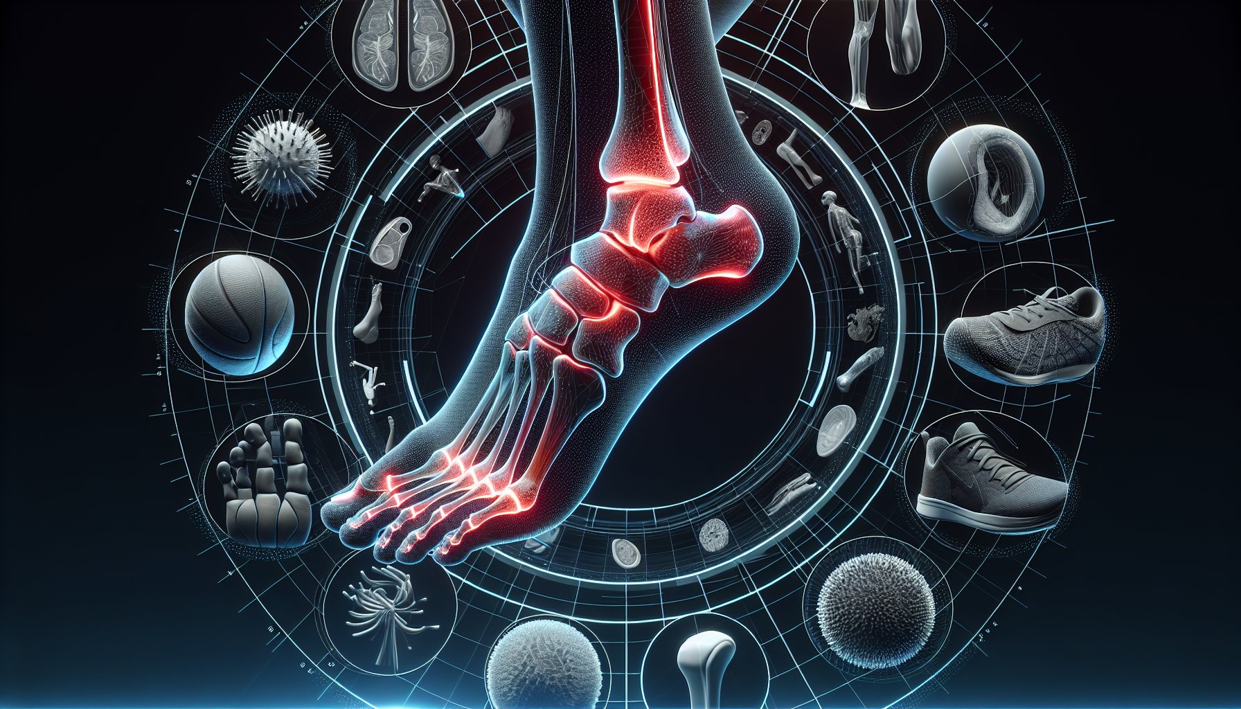 Guide on preventing foot injuries in athletes, covering plantar fasciitis, Achilles tendinitis, and effective injury prevention strategies.