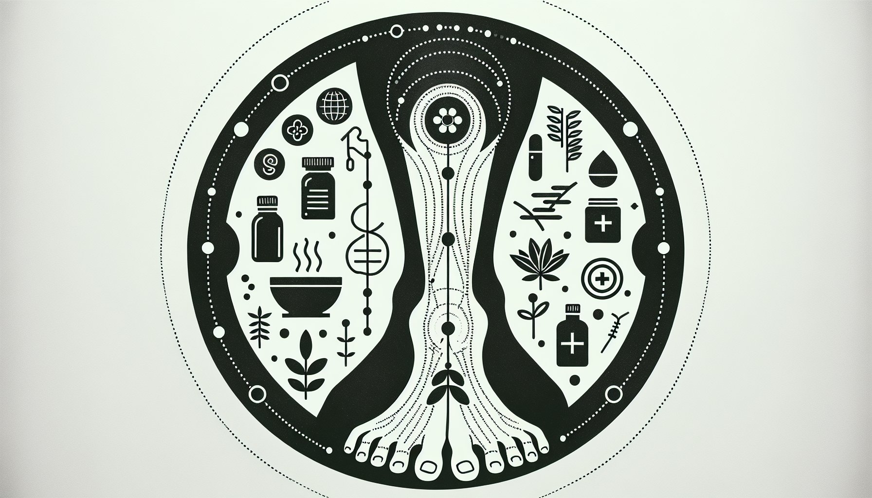 Natural remedies and medical treatments for foot and ankle care in 2025, highlighting an integrated and holistic health approach.