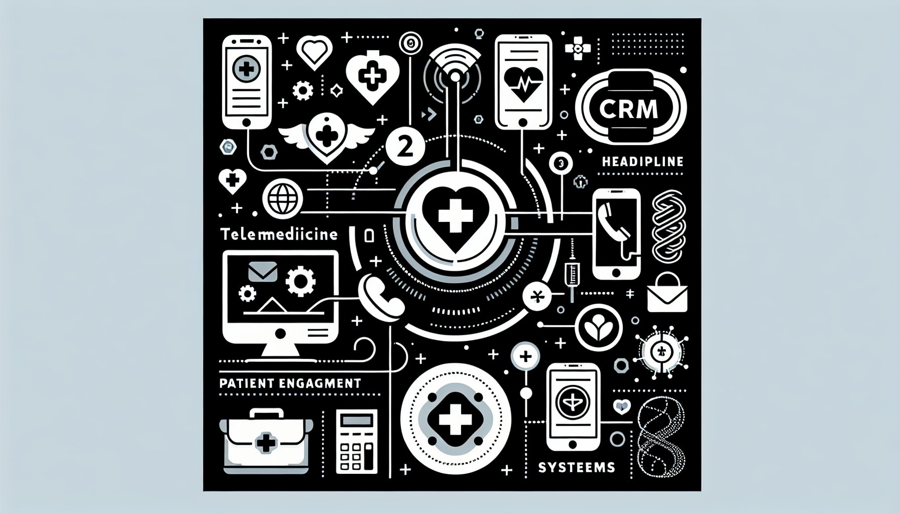 Telemedicine and mobile medicine tools enhance patient engagement during follow-up visits using healthcare technology and CRM systems.