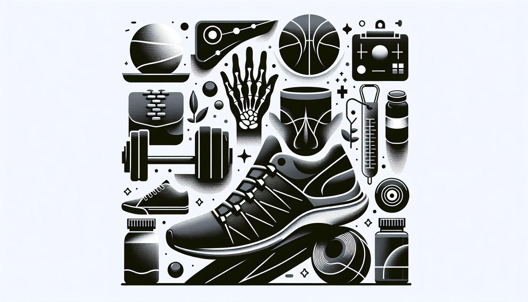 Guide to optimizing plantar fasciitis recovery with supportive footwear, rehabilitation exercises, physical therapy, and nutrition.