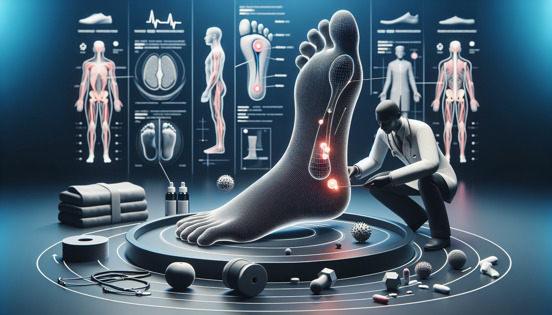 Guide on identifying and treating common foot injuries for better foot health and prevention, featuring podiatrist care tips.