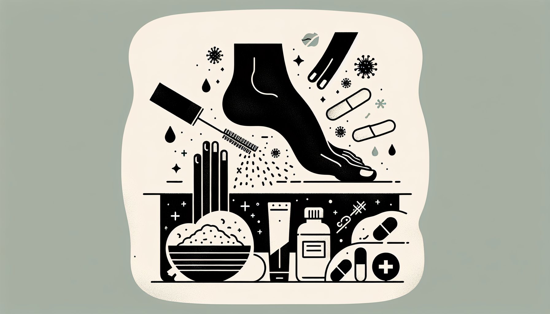 Step-by-step guide on effective athlete's foot treatment using antifungal remedies and foot hygiene practices.