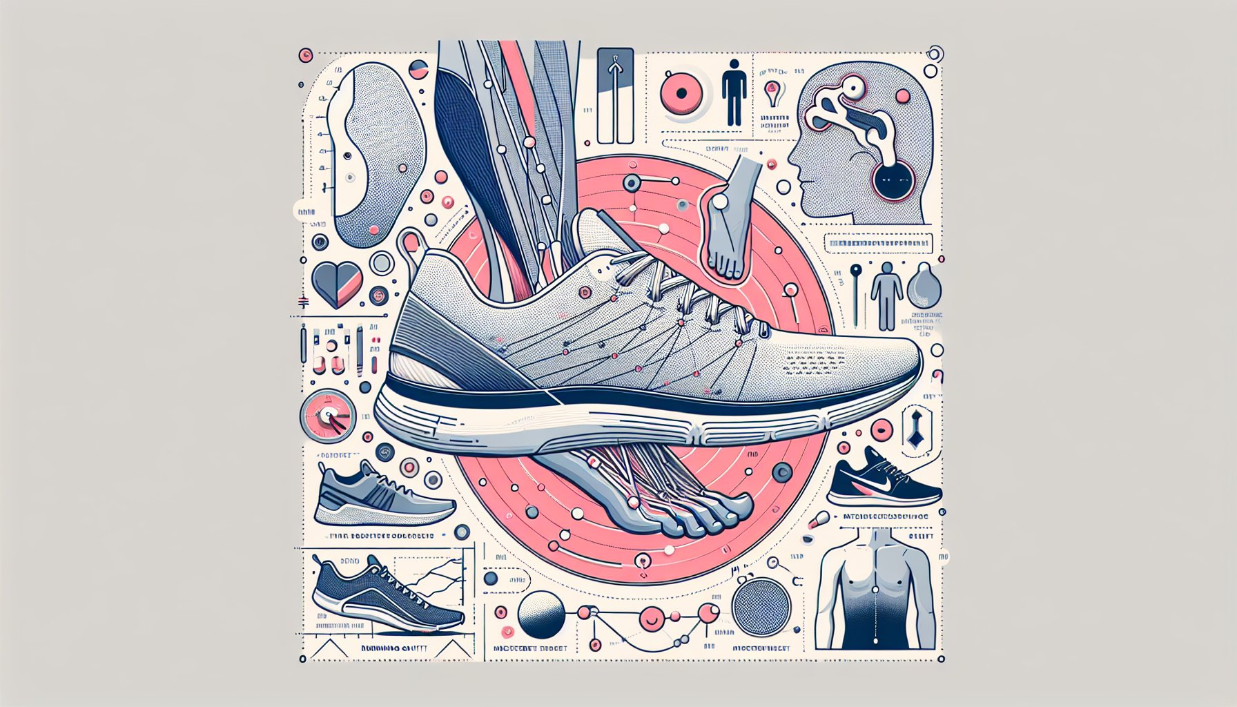 Guide on selecting running shoes for athlete's foot prevention, focusing on moisture-wicking materials and gait analysis.