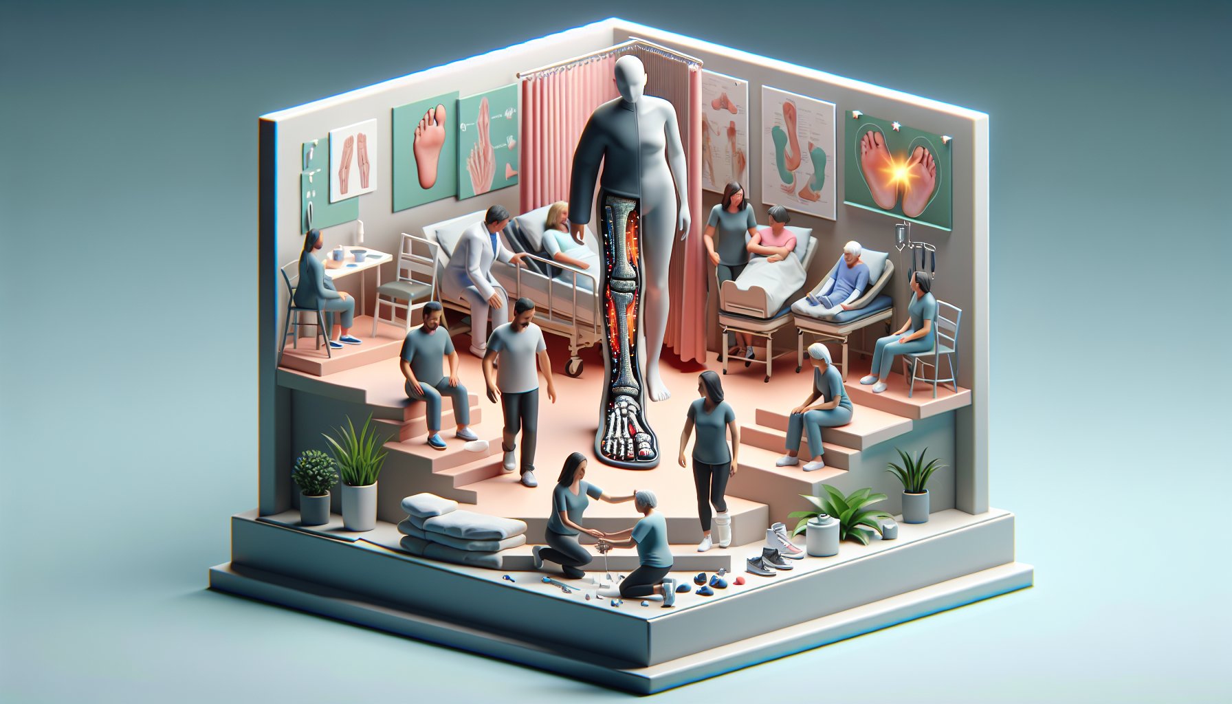 Guide on following up with your doctor for foot and ankle fracture recovery, including rehab exercises and long-term care tips.