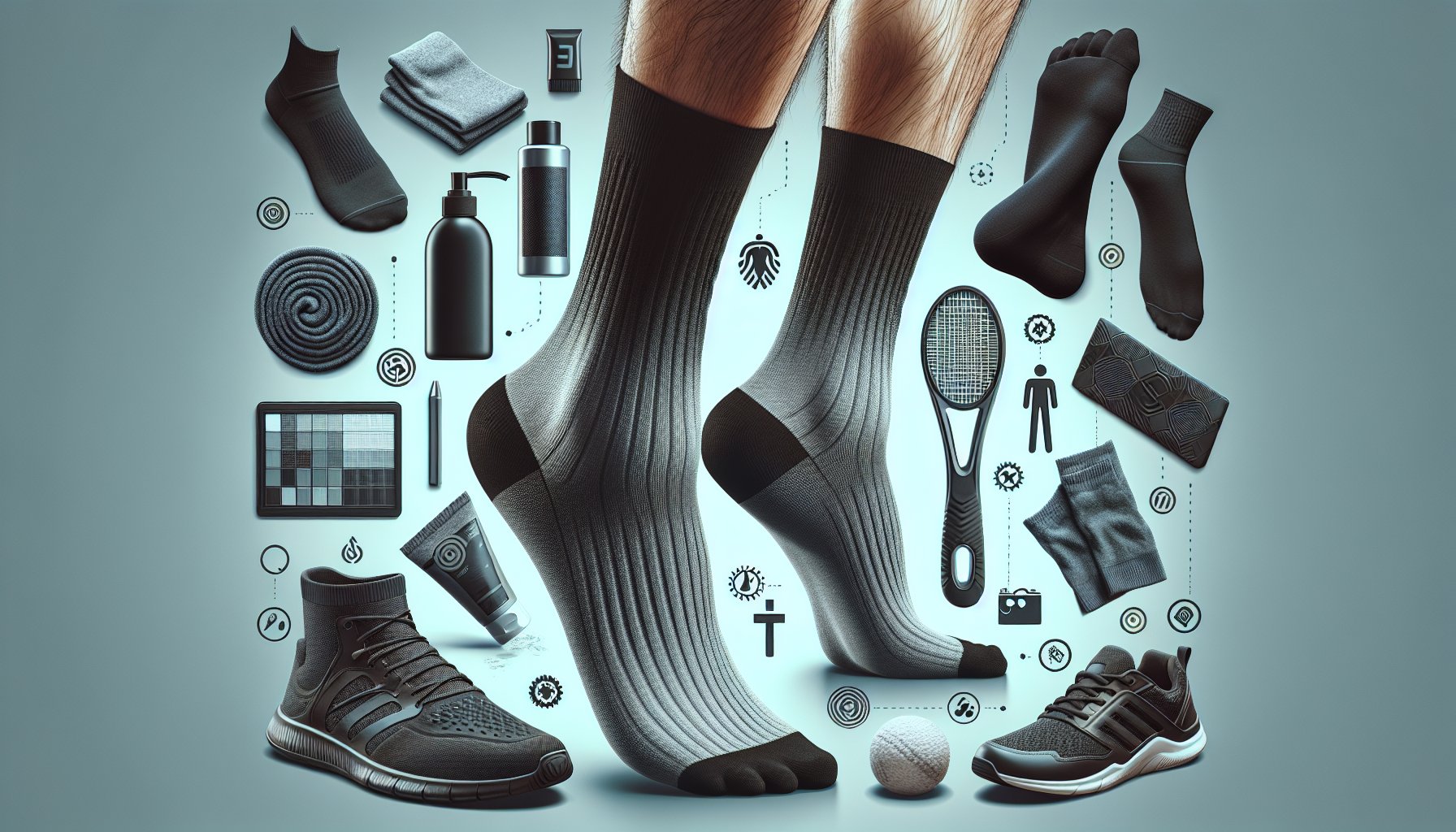 Essential tips for preventing athlete's foot: moisture-wicking socks, breathable footwear, and foot hygiene tips.
