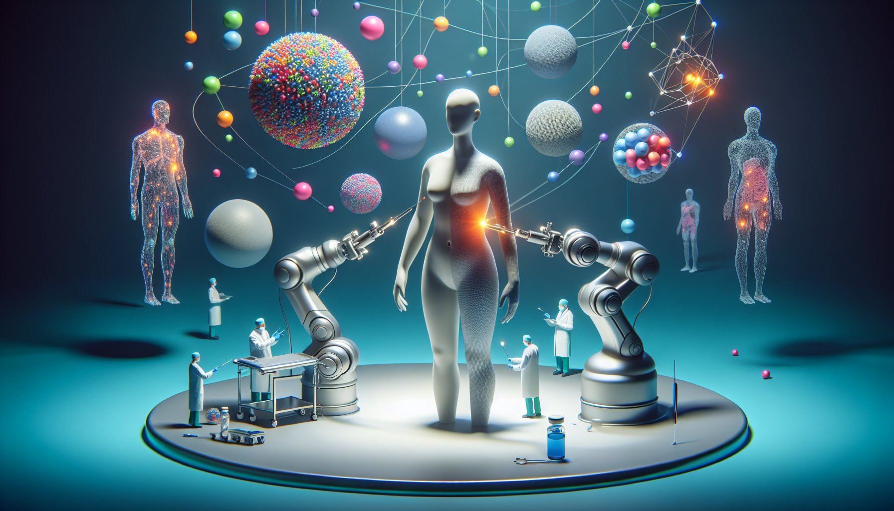 Infographic on minimally invasive procedures, covering benefits, myths, robotic surgery, and patient empowerment in healthcare.