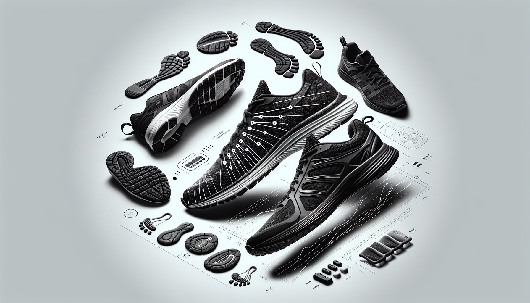 Beginner's guide to running shoes covering gait analysis, pronation types, fit, and cushioning needs.