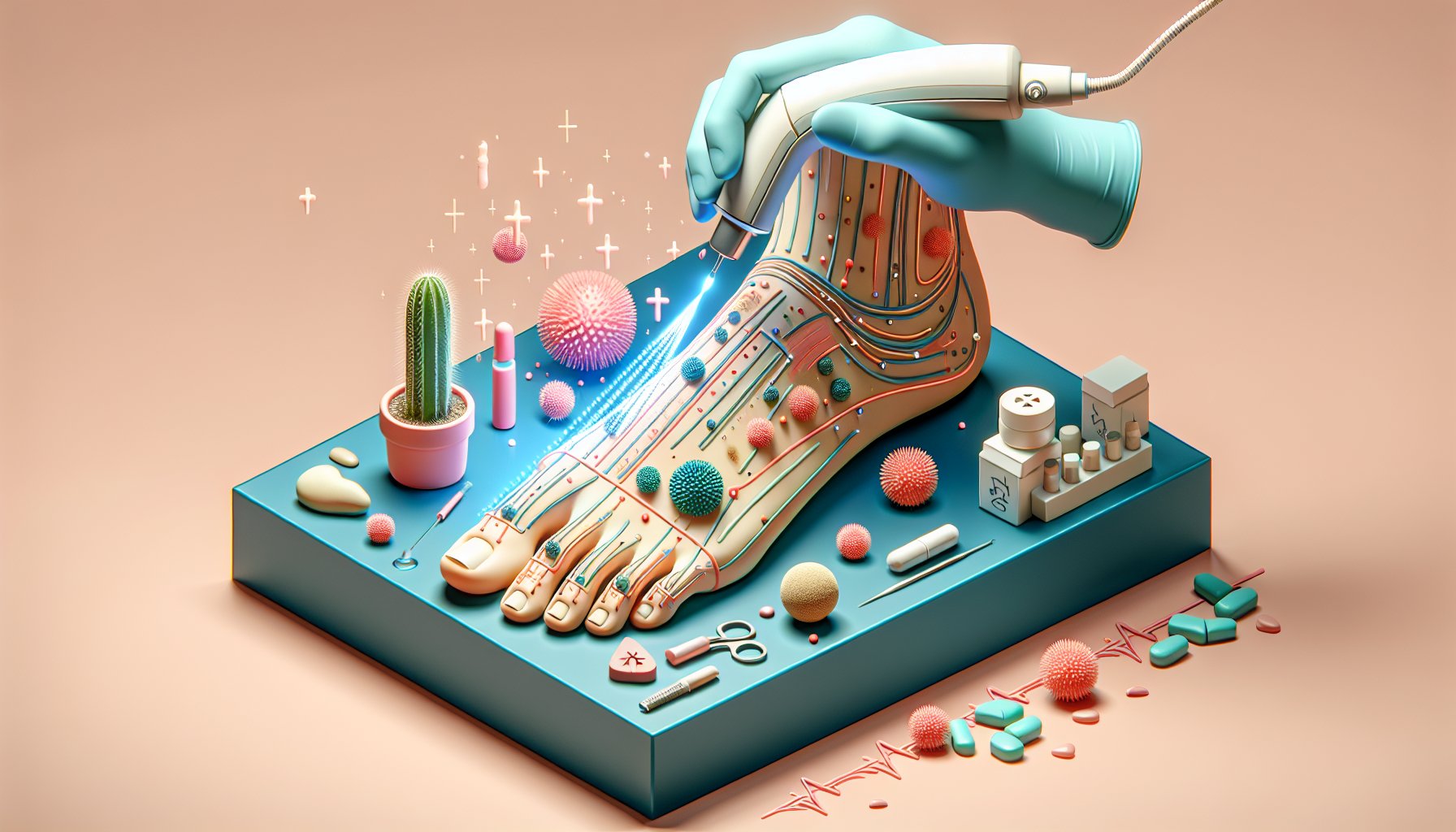 Laser therapy for nails: effective nail fungus treatment and foot care tips from a podiatrist for onychomycosis solutions.