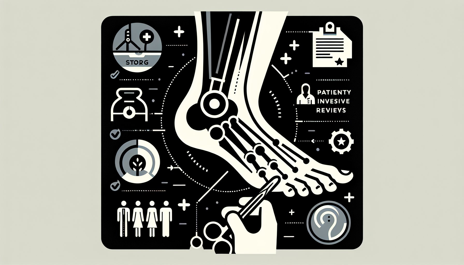 Guide on choosing a surgeon for plantar fasciitis surgery, focusing on minimally invasive techniques, patient reviews, and recovery plans.