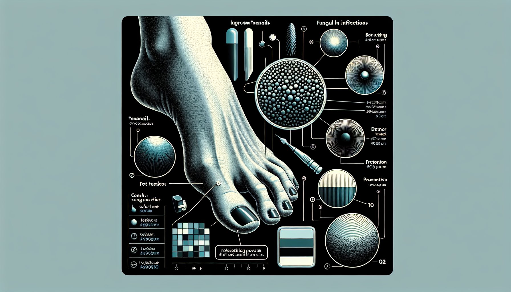 Essential toenail care tips for foot health, preventing ingrown toenails and fungal infections through proper hygiene.