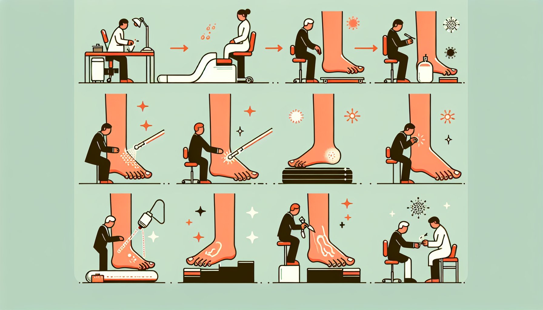 Step-by-step guide on laser therapy for nail fungus treatment, including diagnosis, antifungal options, and post-care tips.