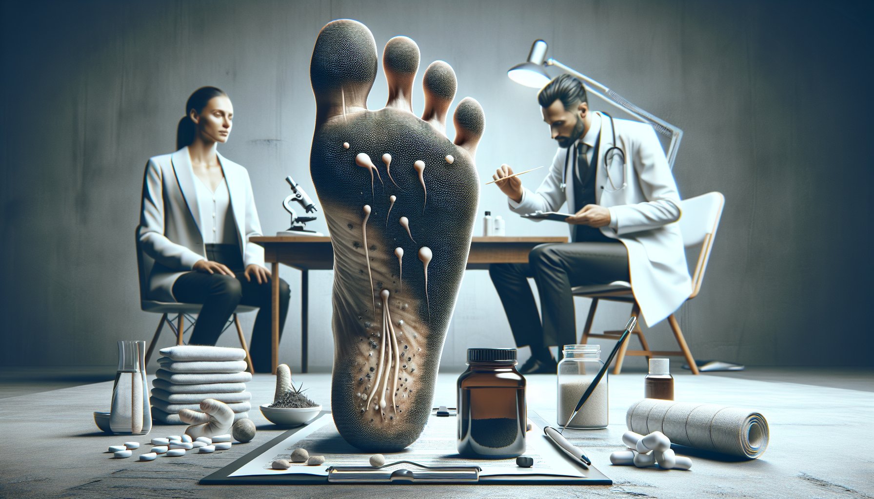 Symptoms of athlete's foot (tinea pedis) including itching, redness; emphasizes foot hygiene and podiatrist consultation.