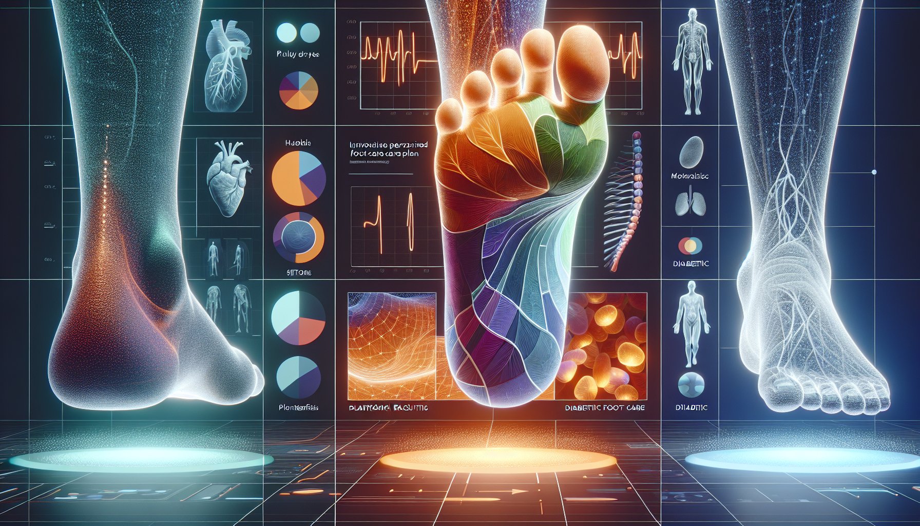 Guide to maintaining healthy feet, covering foot anatomy, plantar fasciitis, diabetic care, and personalized care plans.