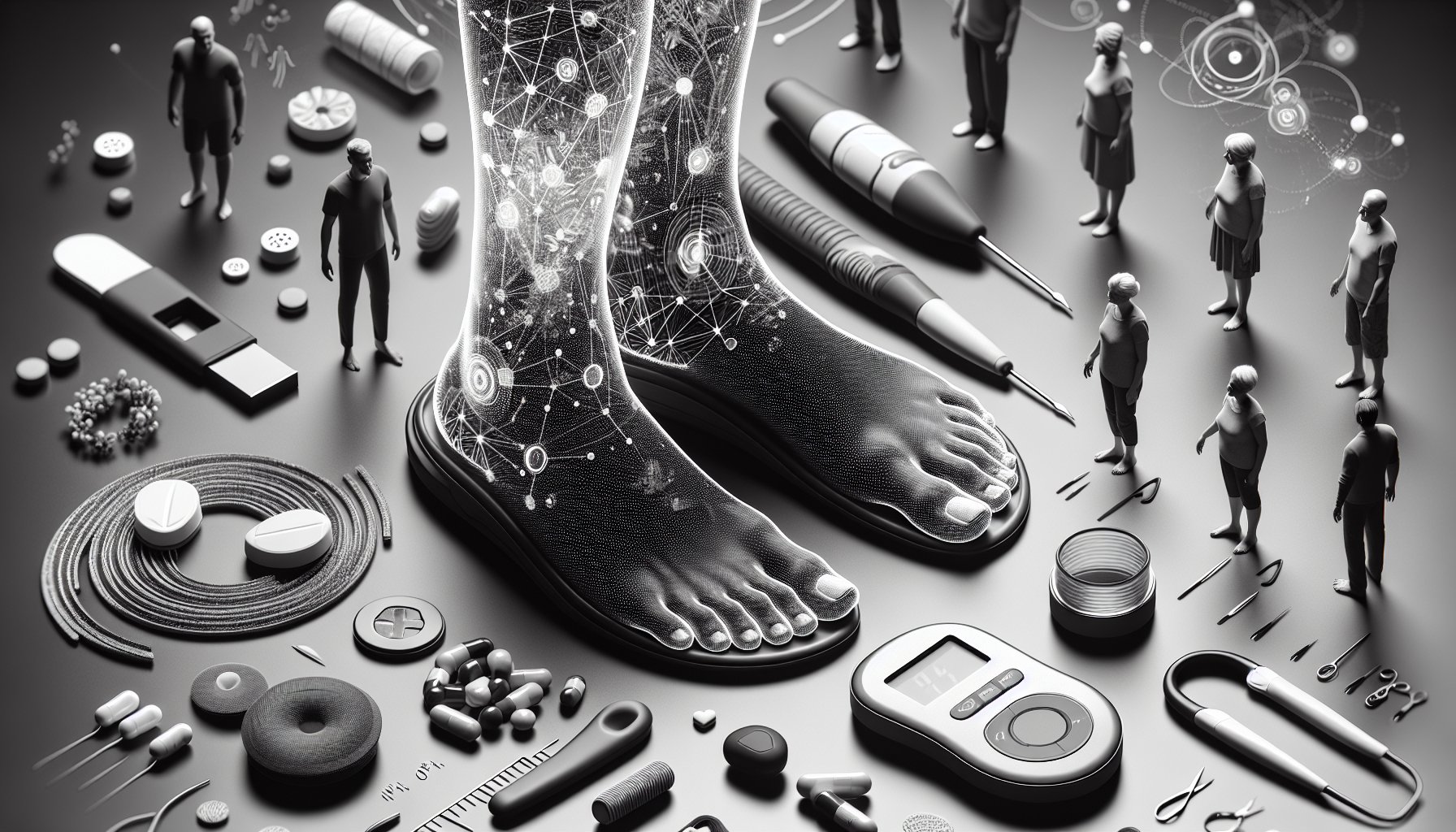 Guide to managing diabetic foot health with tips on foot care routines, smart insoles, and community support for diabetes.