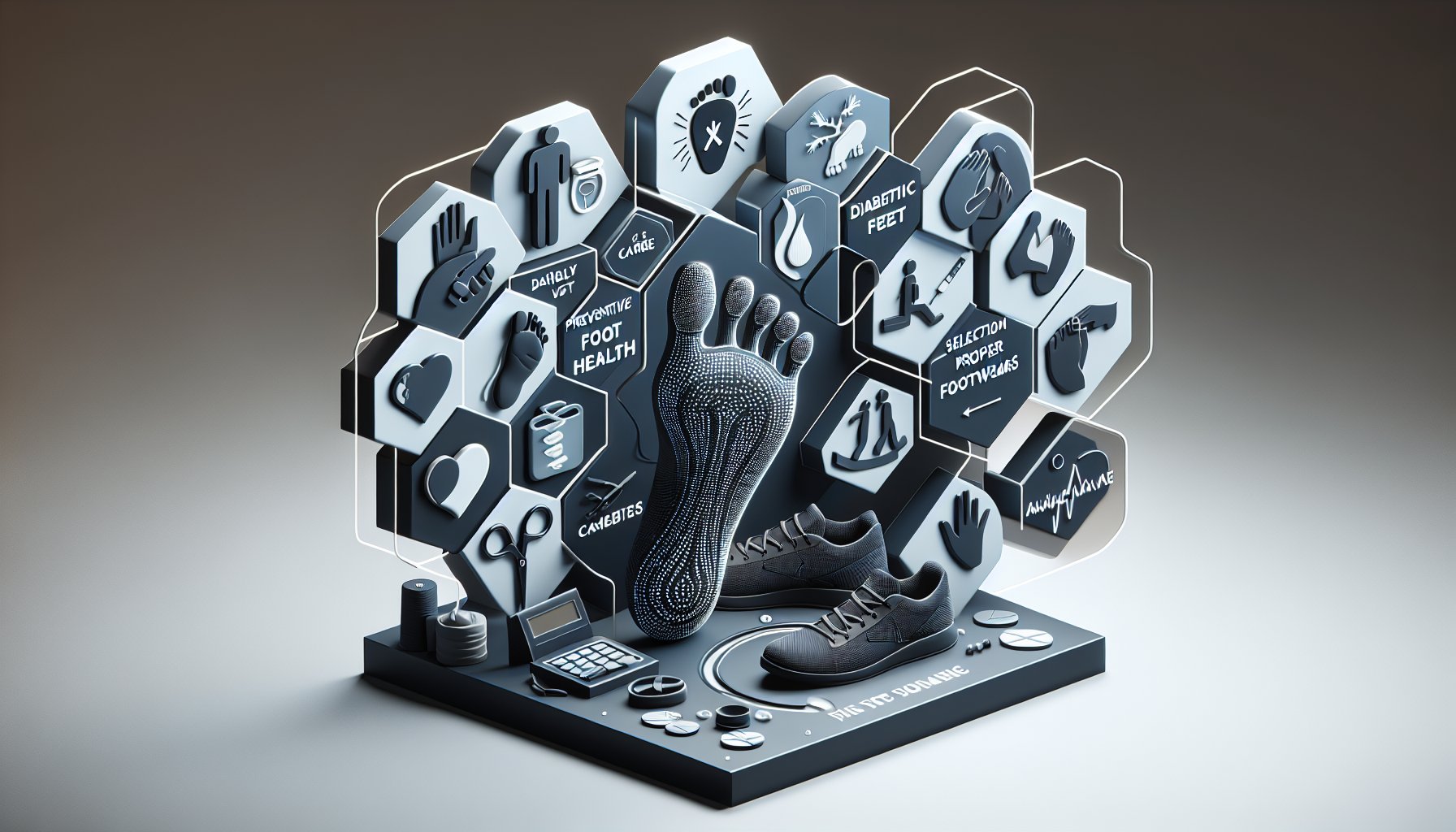 Daily foot care strategies for preventive foot health, including proper footwear and diabetes foot care tips.