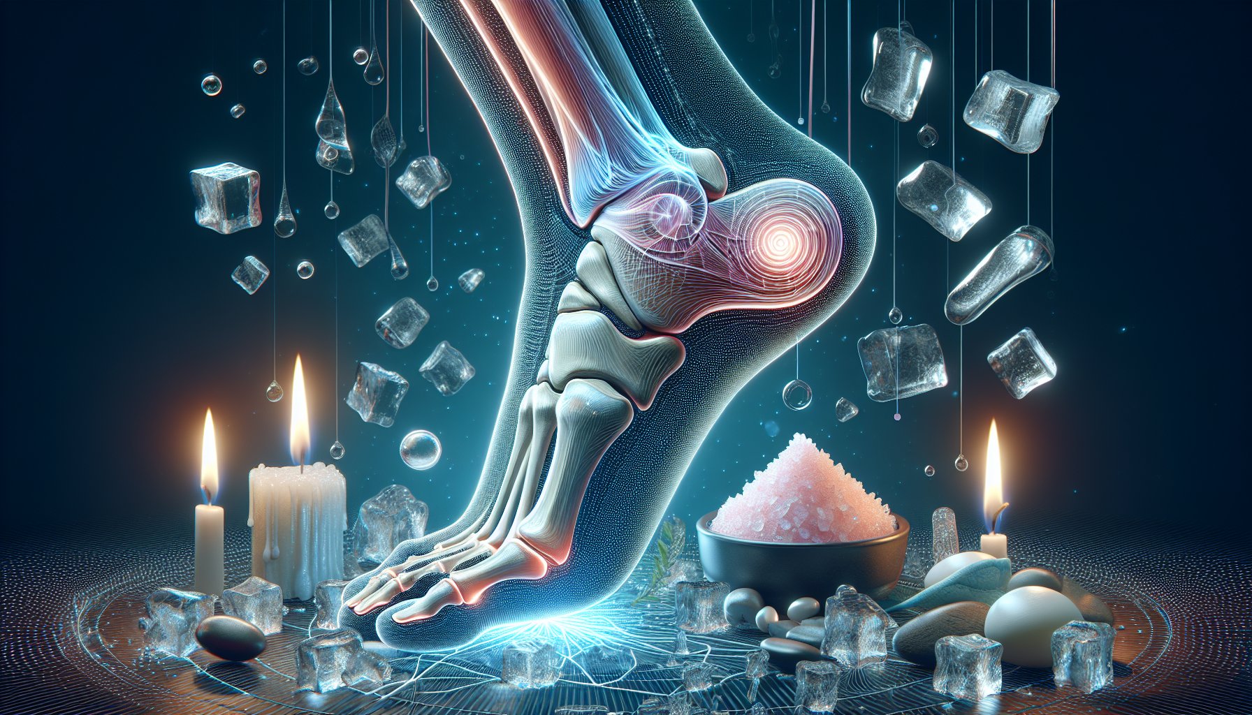 Step-by-step guide on using ice and heat therapy for bunion pain relief and holistic foot health management.