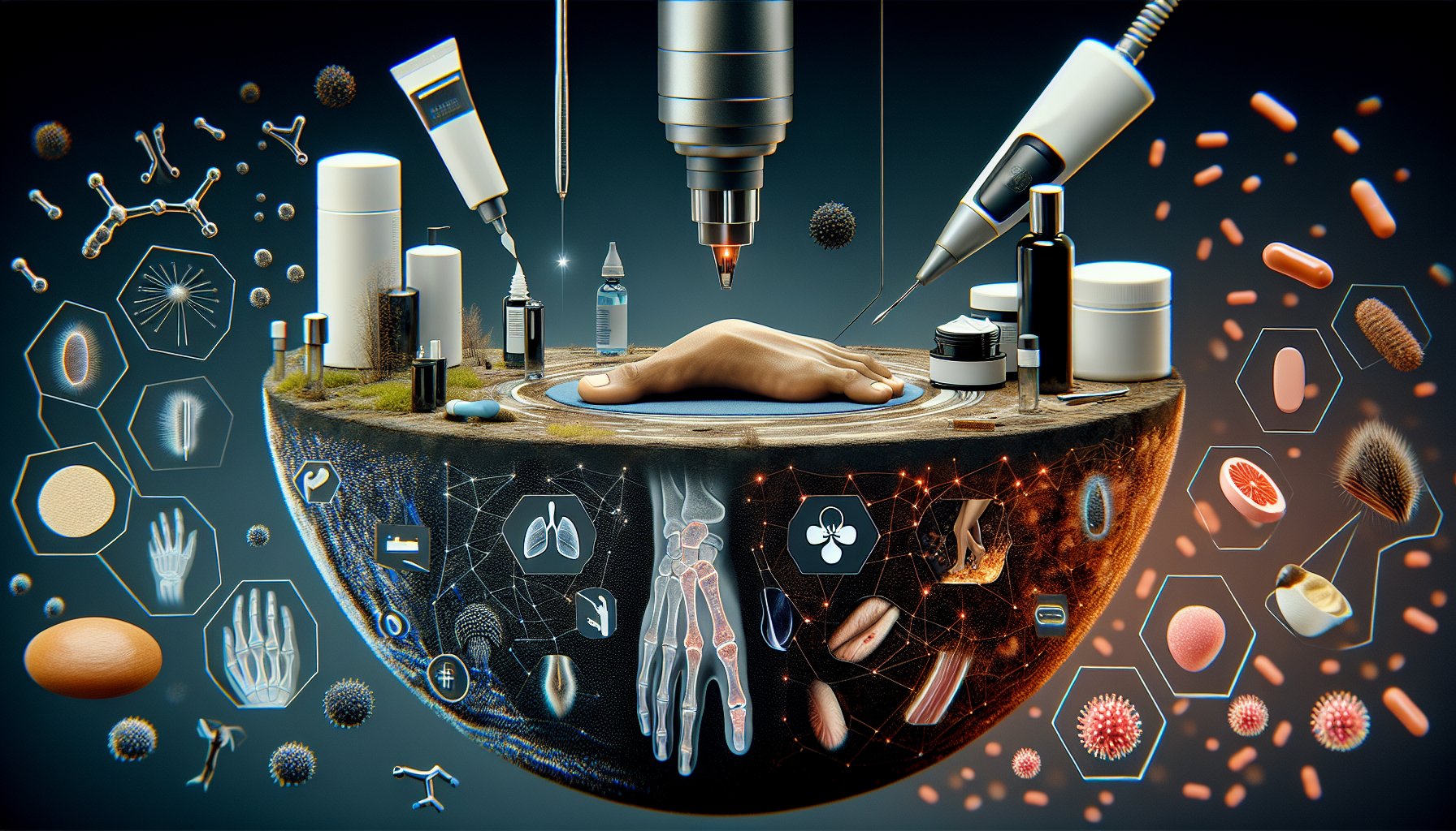 Comprehensive guide on post-laser treatment care for nail fungus, focusing on hygiene, antifungal creams, and nutrition.