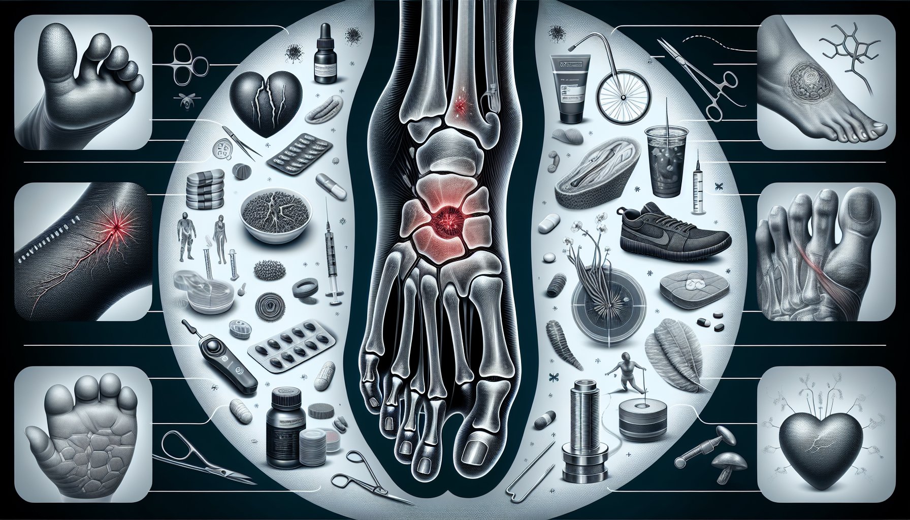 Guide on post-surgical foot care, focusing on wound healing, infection prevention, pain management, and holistic recovery tips.