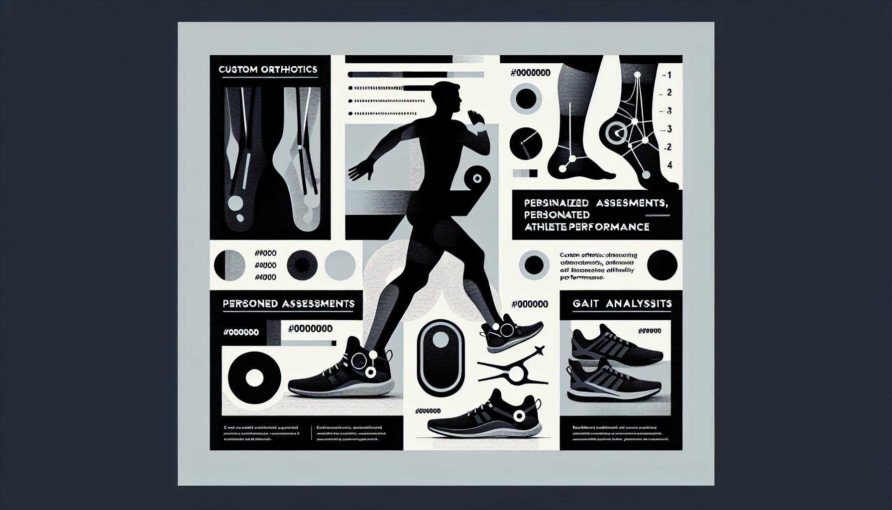 Custom orthotics tailored through personalized assessments and gait analysis enhance athlete performance with optimal materials.
