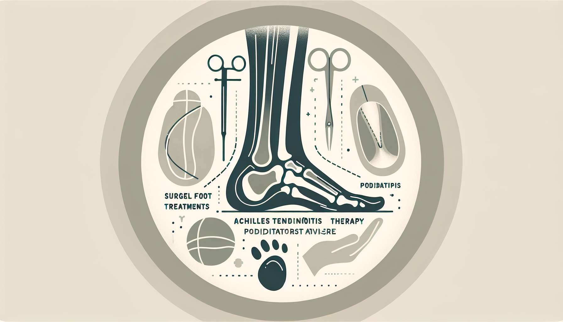Comparison of surgical and non-surgical foot treatments with podiatrist advice for Achilles tendinitis therapy and recovery.