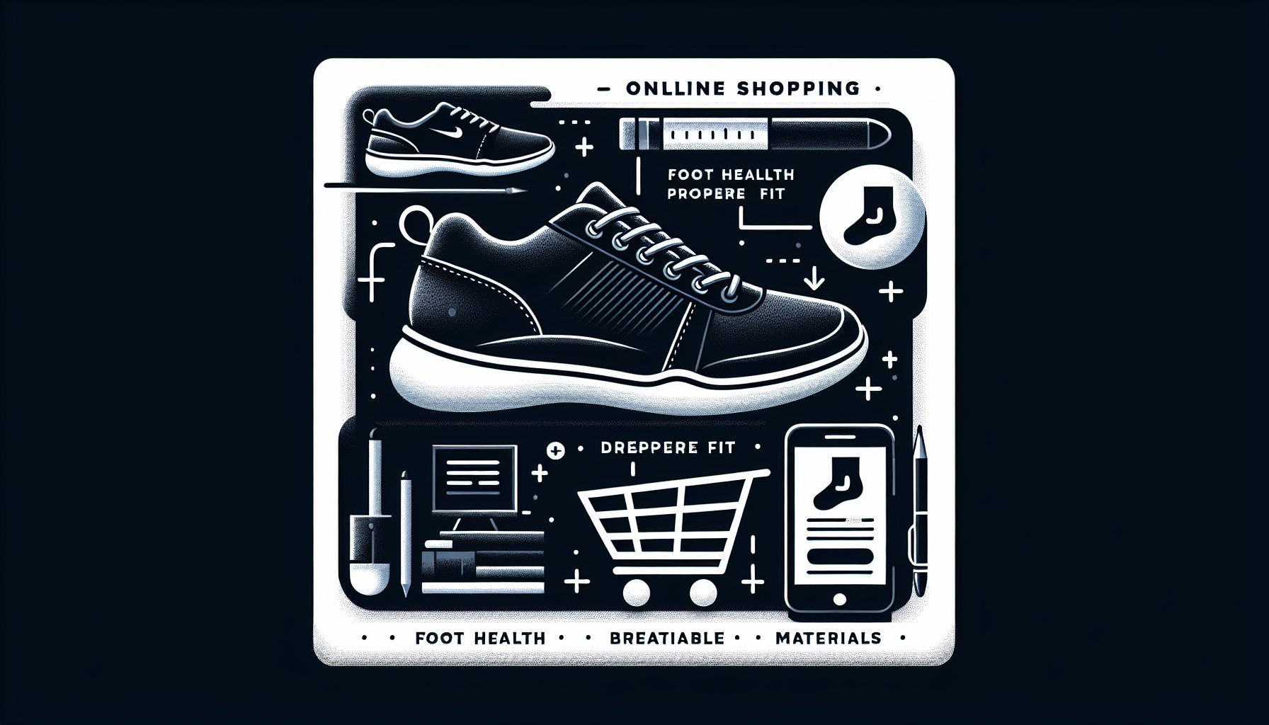 Guide to shopping for diabetic shoes online, focusing on proper fit, breathable materials, and foot health.
