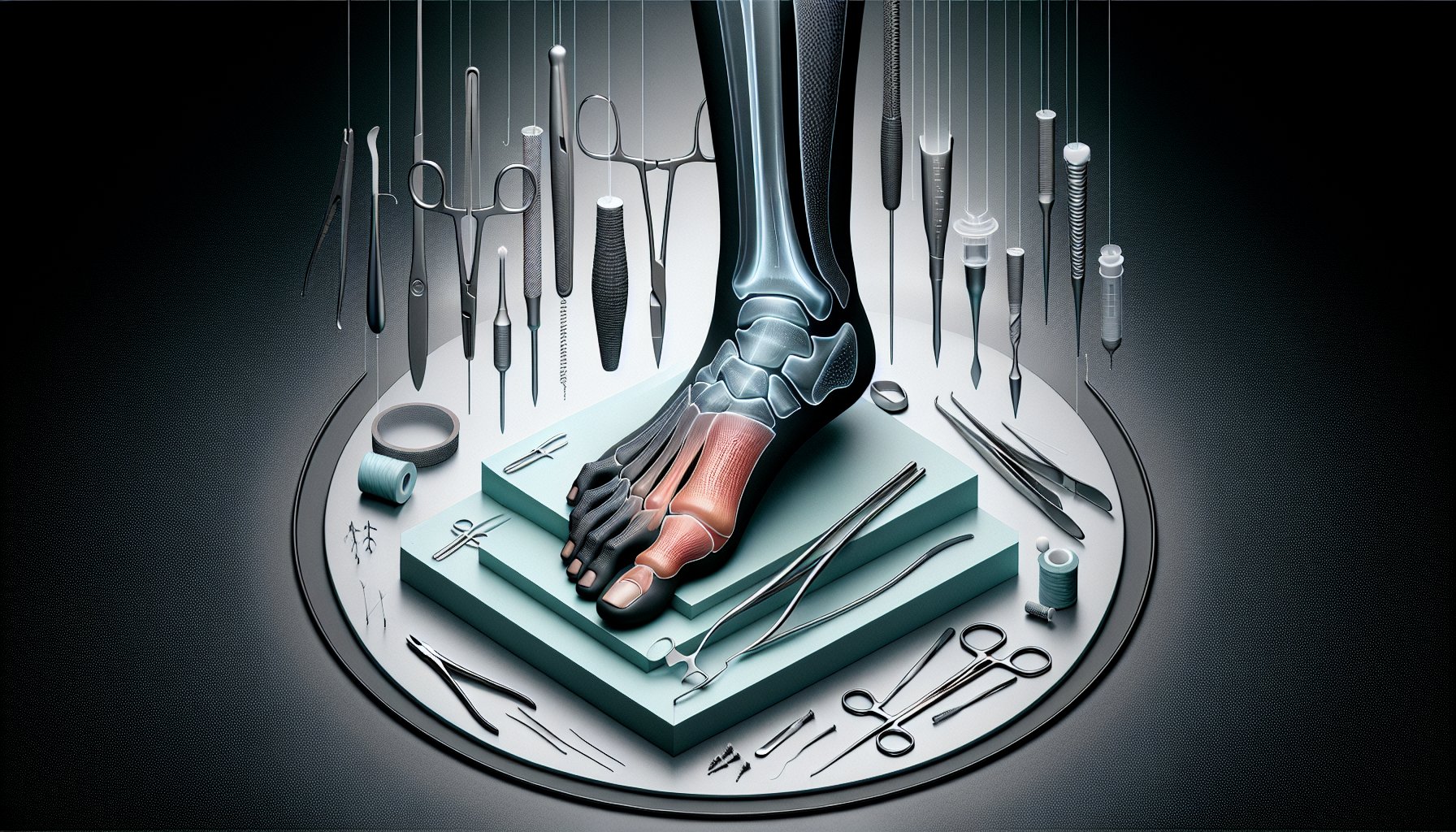 Comparison of minimally invasive procedures and traditional surgery, highlighting patient recovery and foot surgery innovations.