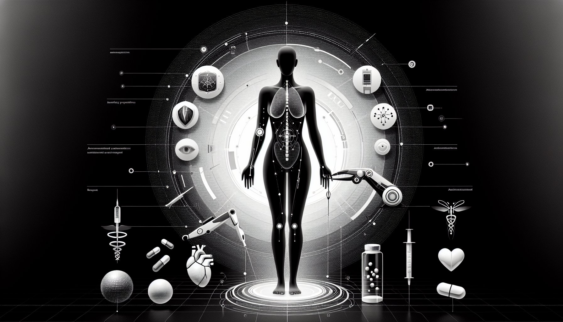 Robotic surgery and AI enhance minimally invasive procedures, improving patient outcomes with bioengineered implants.