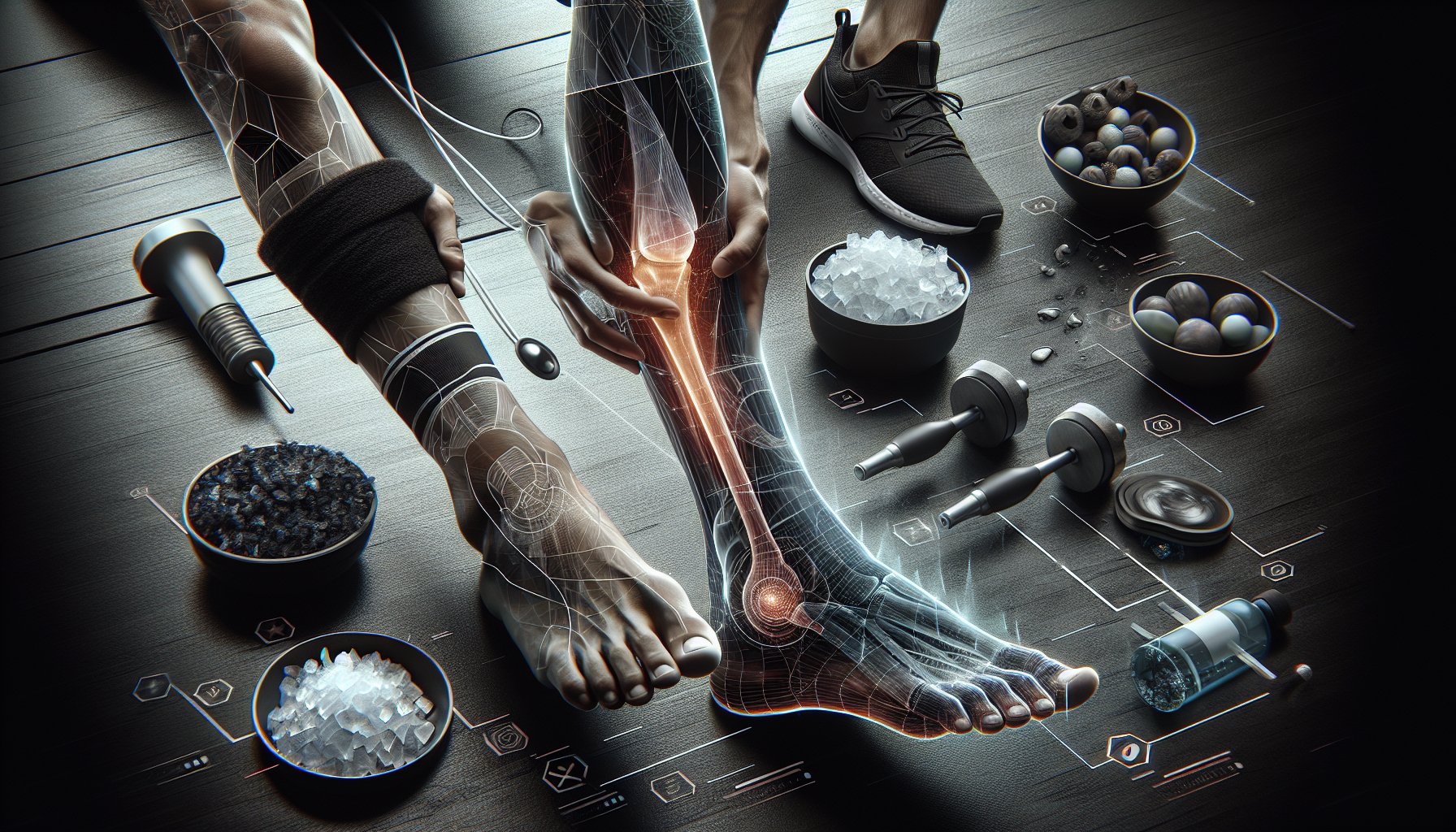 Guide on using ice and heat therapy for effective foot and ankle injury rehabilitation and recovery.