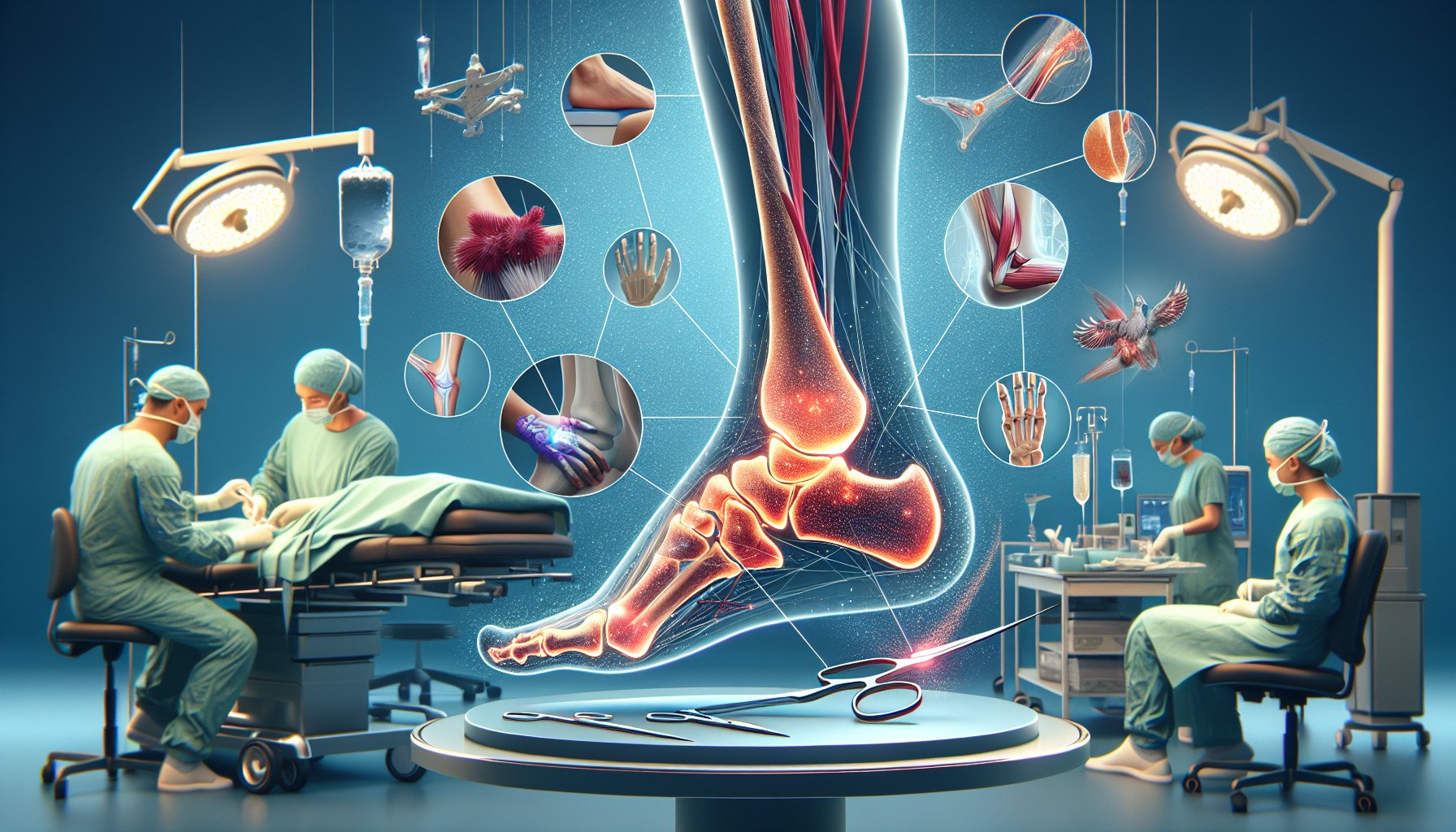 Step-by-step guide for pre-surgical preparation and recovery for Achilles tendon repair surgery, including physical therapy tips.