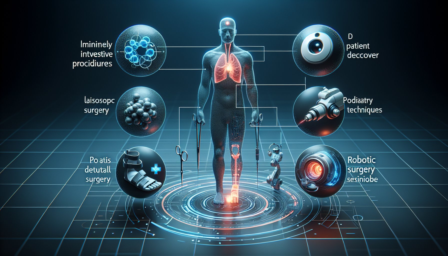Comprehensive tutorial on minimally invasive procedures, including laparoscopic surgery, robotic surgery, and podiatry techniques.