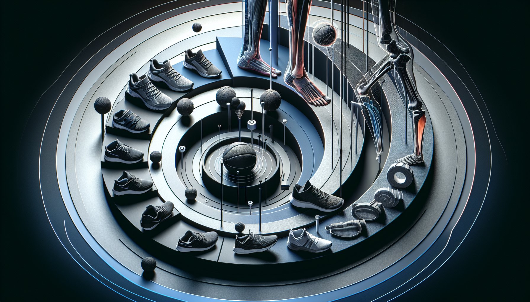 Guide on treating common sports injuries of the foot and ankle using R.I.C.E, rehabilitation techniques, and injury prevention.