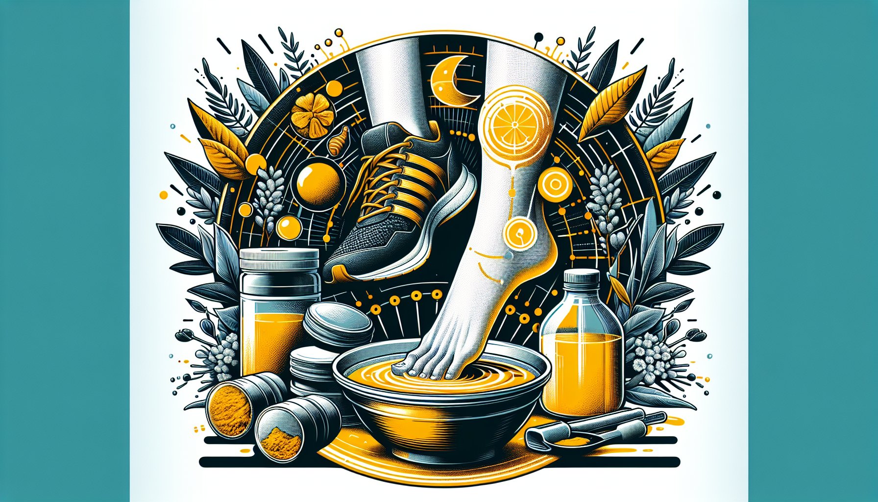 Home remedies for foot pain: turmeric for inflammation, DIY foot baths, supportive footwear, and plantar fasciitis relief tips.