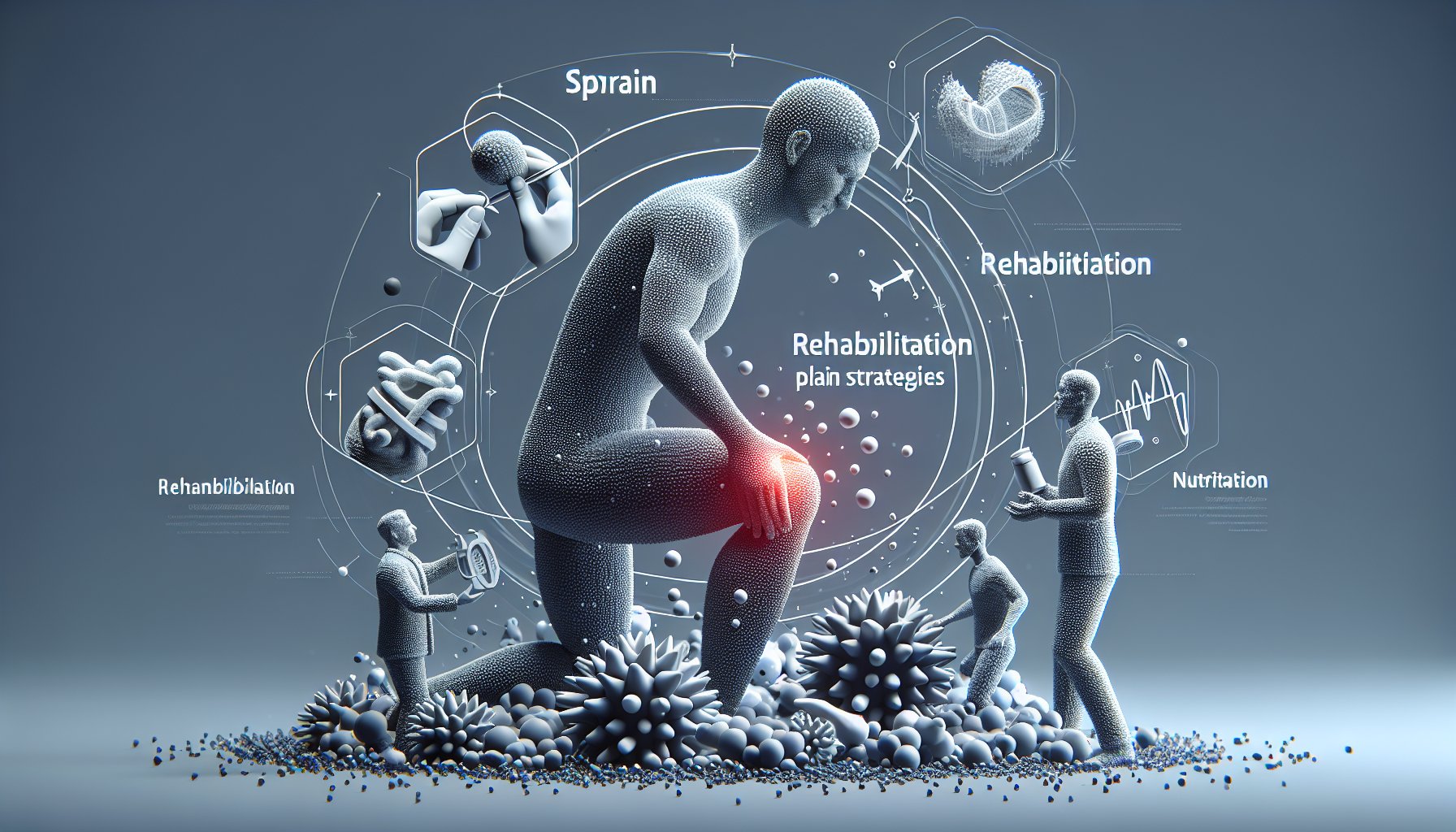 Guide to sprain recovery with pain management strategies, rehabilitation plans, and nutrition tips for healing.