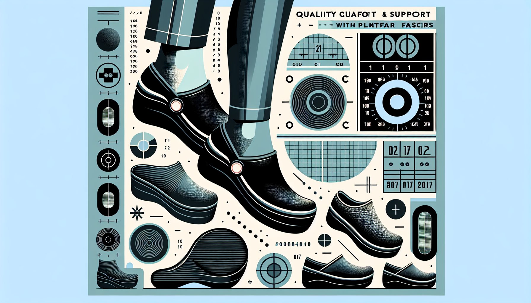 Quality footwear like Dansko clogs offers comfort and support, reducing plantar fasciitis risk for better health.