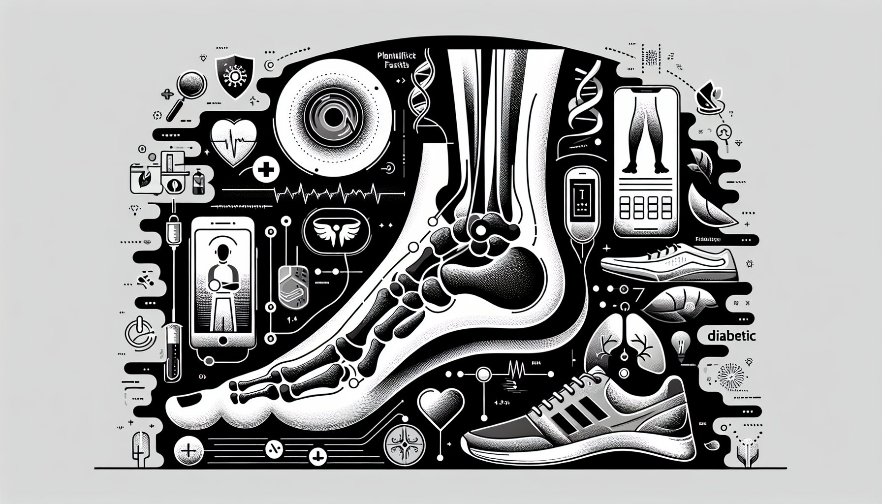 Guide to foot health in 2025, covering plantar fasciitis, telemedicine, smart footwear, and diabetic foot care.