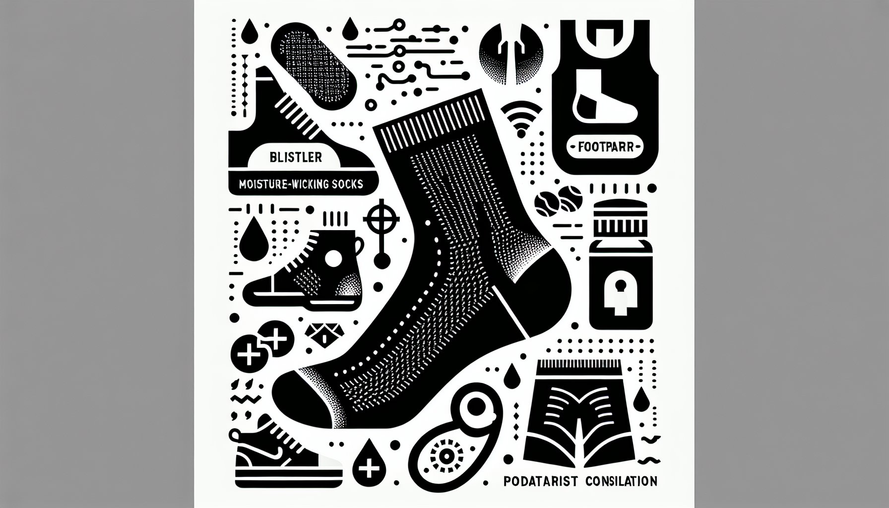 Foot blister prevention tips: moisture-wicking socks, proper footwear, and podiatrist consultation for better foot health.