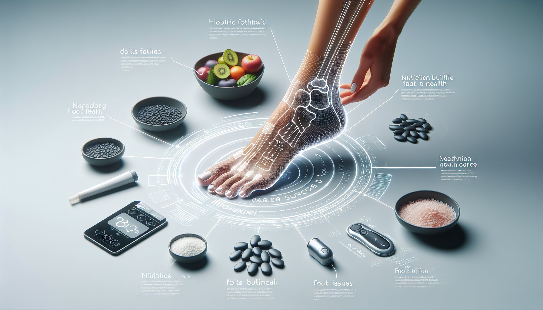Daily foot care checklist for holistic health, addressing nutrition, tech-savvy tips, and common foot problems for 2025.
