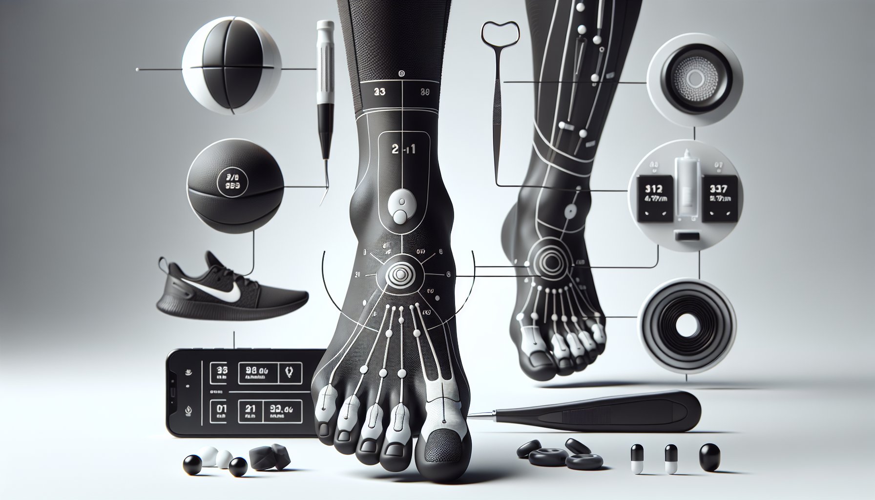 Guide to diagnosing foot health issues like athlete's foot and flat feet, with tips from a podiatrist on common foot conditions.