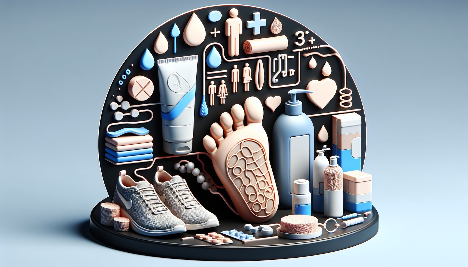 Tips for foot care: moisturizing, proper footwear, hygiene, and diabetic foot health for soft, smooth feet.