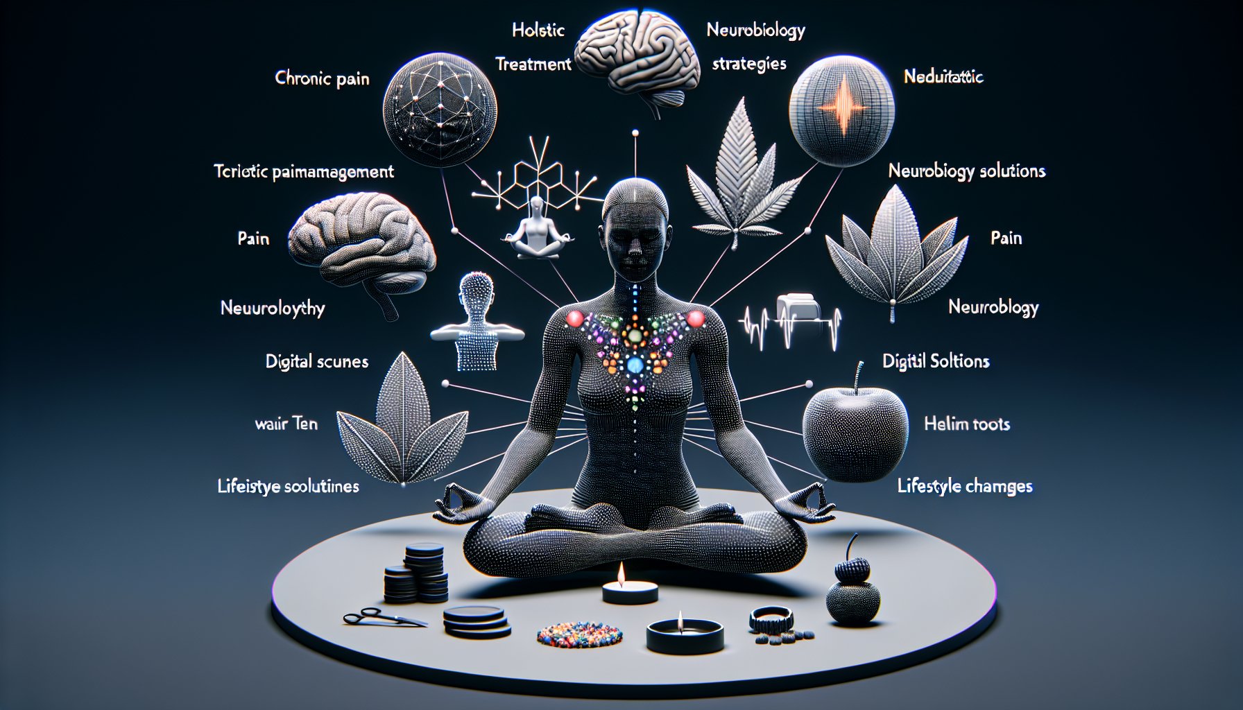 Chronic pain management strategies for 2025, focusing on holistic treatments, neurobiology, digital solutions, and lifestyle changes.