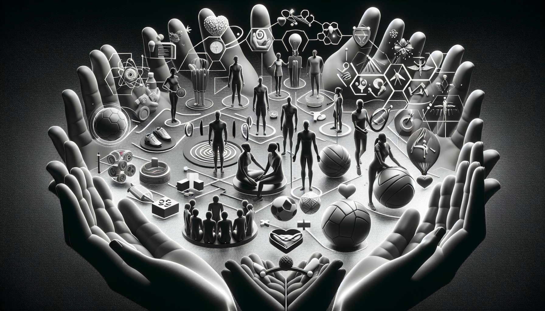 Pain management techniques for athletes, featuring holistic healing, tech in sports medicine, and community support for recovery.