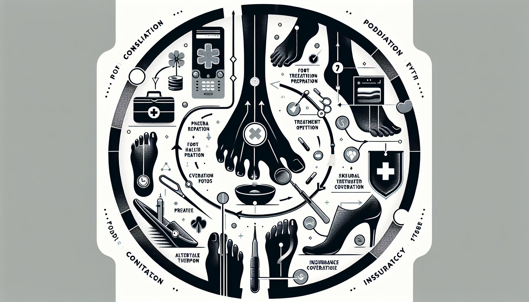 Top 10 questions for a podiatry consultation covering foot health, treatment options, therapies, and insurance coverage.