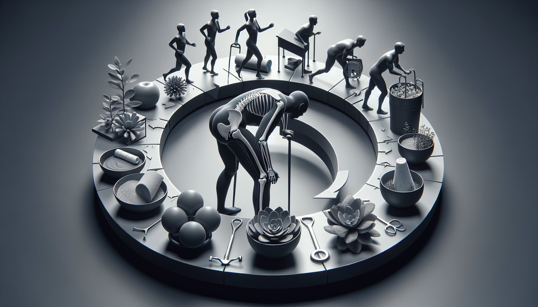 Rehabilitation exercises for hip replacement recovery focusing on strength, balance, and emotional support for sustainable health.