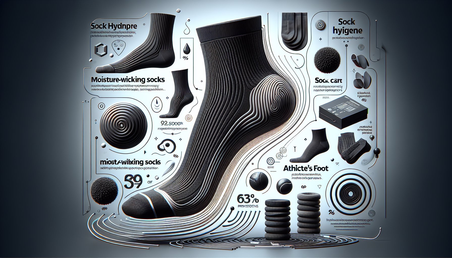 Guide on changing socks for foot health, emphasizing moisture-wicking, hygiene, and athlete's foot prevention tips.